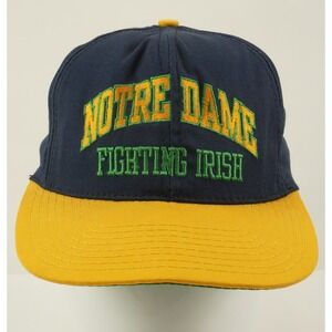 Vintage 70s 80s Notre Dame Fighting Irish USA Union Made College Snapback Hat